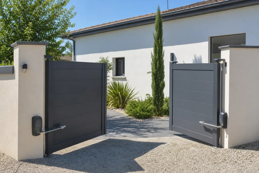 Motorisation de portail battant